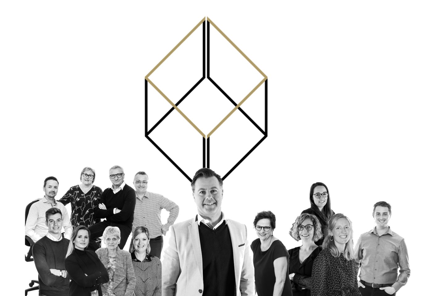 Het team van MyFin voor het MyFin-logo